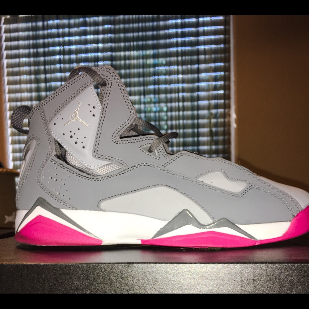 Authentic Gray/Pink/White Jordans